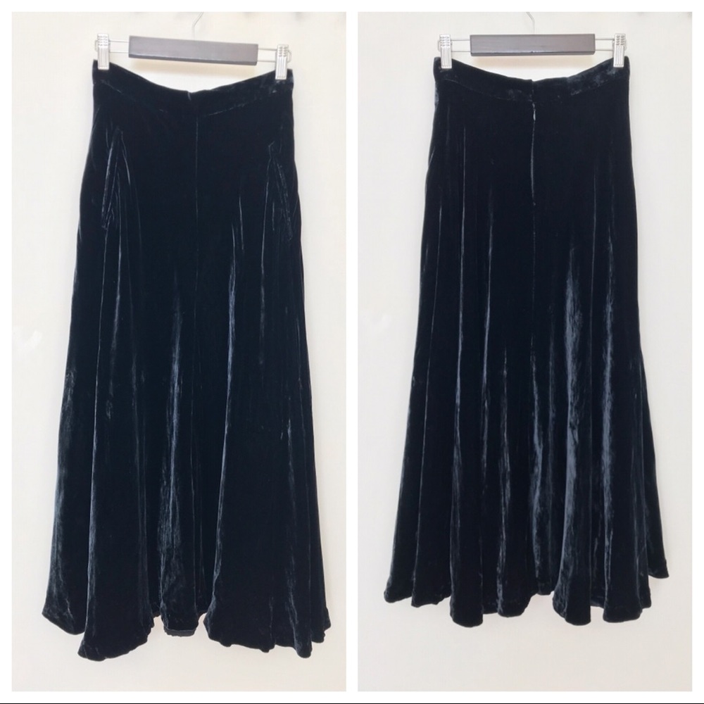 Vtg Velvet Anne Pinkerton APE Navy Skirt 2